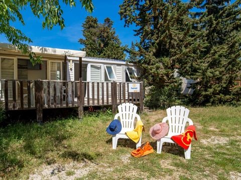 MOBILHOME 6 personnes - Comfort | 3 Ch. | 6 Pers. | Terrasse surélevée | Clim.