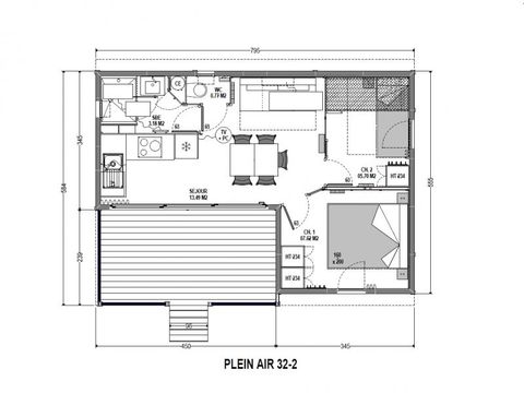 CHALET 5 personnes - CONFORT 32-2 plus mercredi