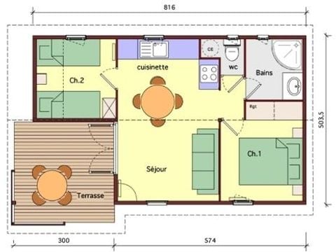 CHALET 7 personnes - Chalet Alizé XL