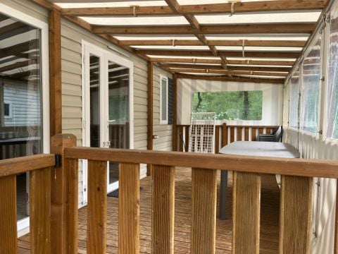 MOBILHOME 6 personnes - Mobilhome avec terrasse couverte 3 chambres