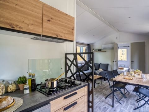 MOBILHOME 4 personnes - Cottage Grand Confort TV LV Clim - 2 chambres - 4 personnes
