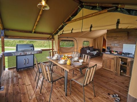 TENTE TOILE ET BOIS 7 personnes - Lodge Grand Confort