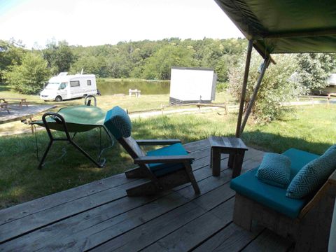 Tente en toile et en bois 5 personnes - Safari Eco