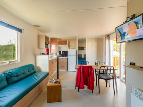 MOBILHOME 7 personnes - Premium  Jardin- 38.5m² - 3 chambres - 2 SDB - Bain Nordique MOBILHOME 7 personnes - Premium  Jardin- 38.5m² - 3 chambres - 2 SDB - Bain Nordique