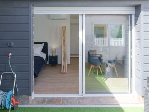 STUDIO 2 personnes - Studio Sable 2 personnes - Climatisé -Terrasse et SPA privatif- Au coeur de Port- bail - Accès piscine - En dehors du camping