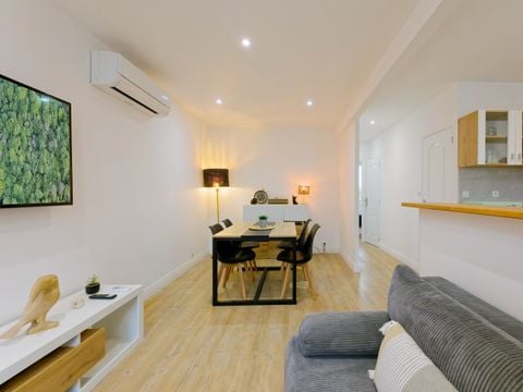 APPARTEMENT 4 personnes -  Embrun - 1 Chambre - Climatisé- Terrasse privative - 4 personnes - Au coeur de Portbail - Accès piscine - En dehors du camping