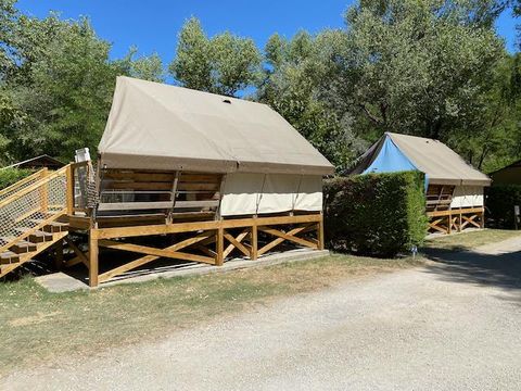 TENTE TOILE ET BOIS 4 personnes - Ecolodge confort 21m² (sans sanitaires)