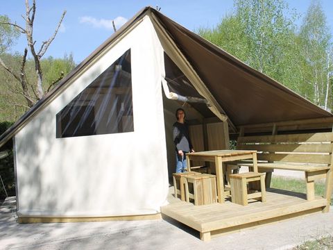 TENTE TOILE ET BOIS 4 personnes - Ecolodge confort 21m² (sans sanitaires)