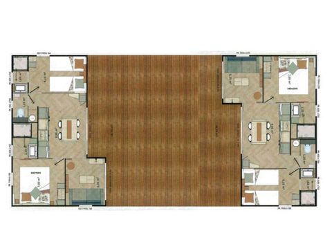 CHALET 12 personnes - Badiane Climatisé Premium 4 chambres TRIBU - 4 salles de bain + Terrasse 50m²