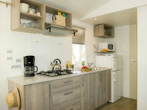 Mobilhome 6 personnes - Comfort | 3 Ch. | 6 Pers. | Terrasse Simple | 1 SDB
