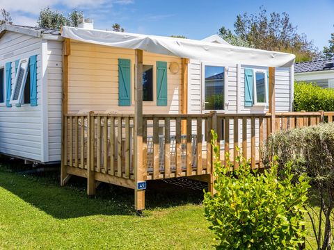 MOBILHOME 6 personnes - Classique | 2 Chambres | 4 à 6 Couchages | Terrasse semi-couverte | 1 Salle de bain | TV