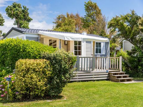 MOBILHOME 6 personnes - Confort | 3 Chambres | 6 Couchages | Terrasse couverte | 1 Salle de bain