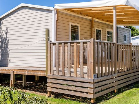MOBILHOME 6 personnes - Confort | 2 Chambres | 4/6 Couchages | Terrasse semi-couverte | 1 Salle de bain | Climatisation | TV