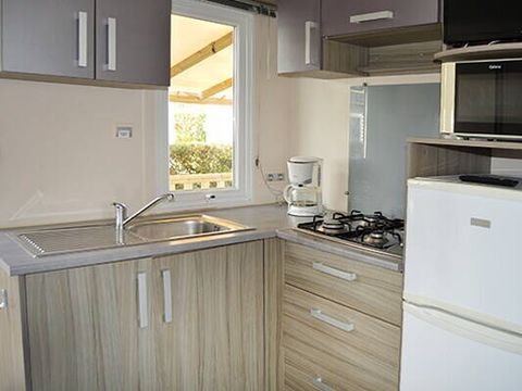 MOBILHOME 2 personnes - Classique | 2 Chambres | 2 Couchages | Petite Terrasse | 1 Salle de bain