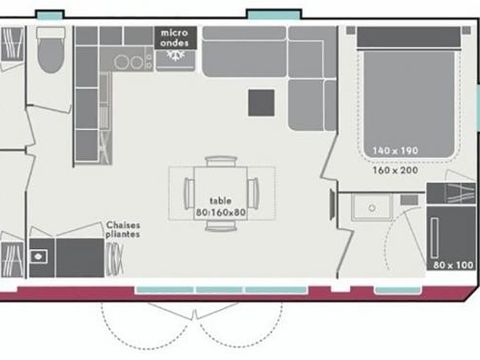MOBILHOME 6 personnes - 3 chambres 6p