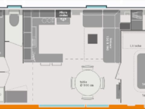 MOBILHOME 6 personnes - BORA BORA