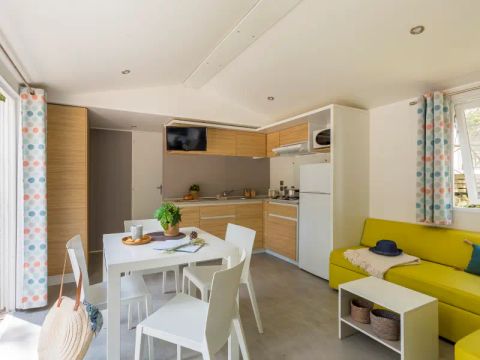MOBILHOME 6 personnes - Mobil Home Aqua 3 chambres 6 personnes TV