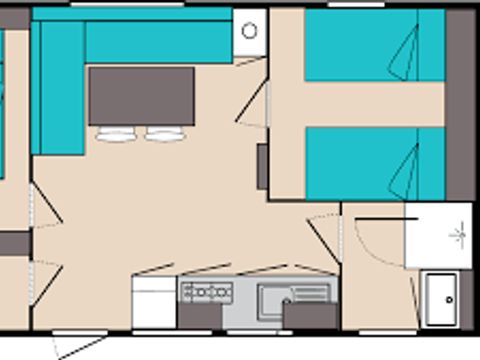 Mobilhome 4 personnes - MH Eco Brière - 2 chambres