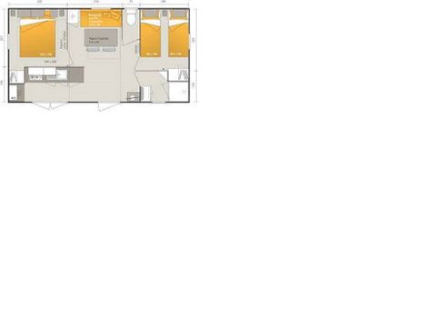 Mobilhome 4 personnes - MH Eden Océan - 2 chambres