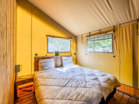 TENTE TOILE ET BOIS 4 personnes - Tente Lodge 3 Pièces 4 Personnes