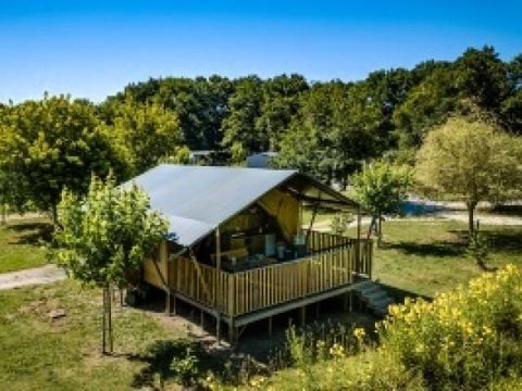 TENTE TOILE ET BOIS 4 personnes - Tente Lodge 3 Pièces 4 Personnes