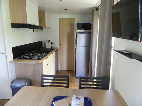 Mobilhome 4 personnes - Cosy Home Flower 29m² - 2 chambres - CLIM - TV - Lave-vaisselle