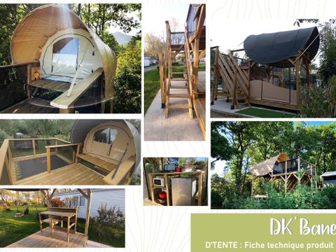 Hébergement 2 personnes - INSOLITE Détente - 12m² - 1 chambre - Terrasse - Sans sanitaires