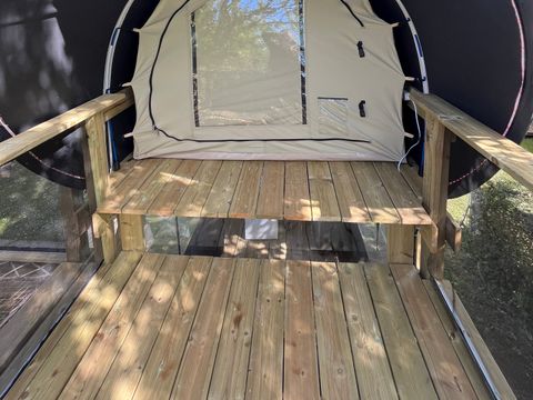 HÉBERGEMENT INSOLITE 2 personnes - D’Tente DKbane 12m² INSOLITE  - 1 chambre + terrasse (sans sanitaires)