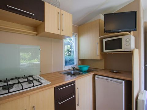 Mobilhome 4/5 personnes - Loggia 26 m² - 2 chambres - TV