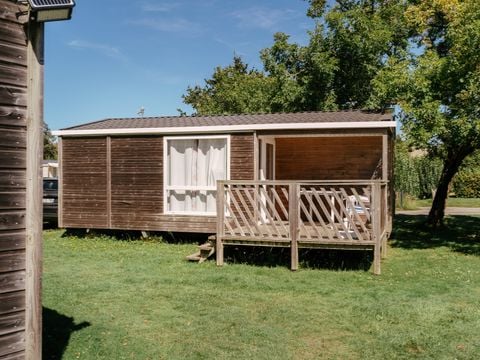 MOBILHOME 4 personnes - Confort 22m² - 2 chambres - Terrasse semi-couverte - TV - lave-vaisselle