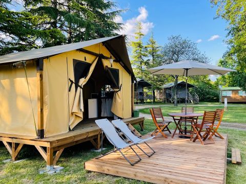 TENTE TOILE ET BOIS 5 personnes - Tente safari (sans sanitaires)