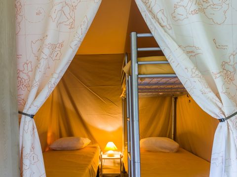 TENTE TOILE ET BOIS 5 personnes - Tente Lodge Canada 2 chambres