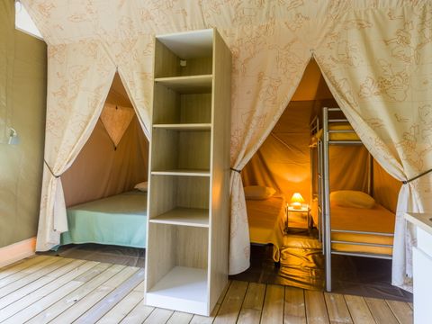 TENTE TOILE ET BOIS 5 personnes - Tente Lodge Canada 2 chambres