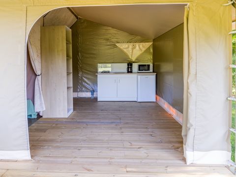 TENTE TOILE ET BOIS 5 personnes - Tente Lodge Canada 2 chambres