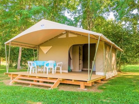 TENTE TOILE ET BOIS 4 personnes - Tente Lodge Canada 2 chambres