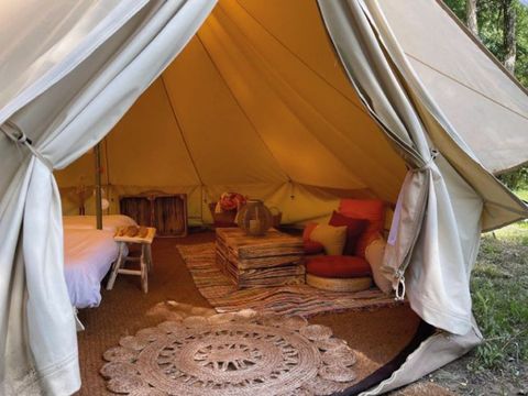 Tente en toile et en bois 2 personnes - Bivouac - 2 pers