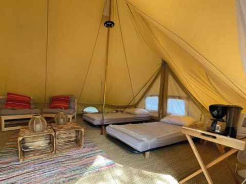 Tente en toile et en bois 4 personnes - Familiale - 4 pers