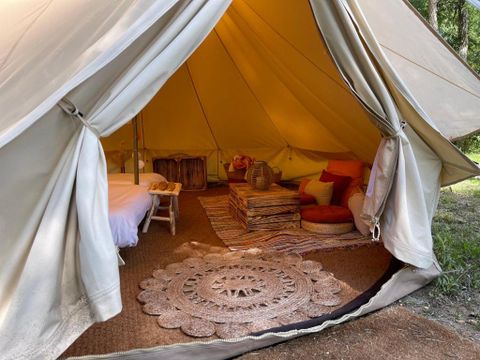Tente en toile et en bois 2 personnes - Bivouac - 2 pers