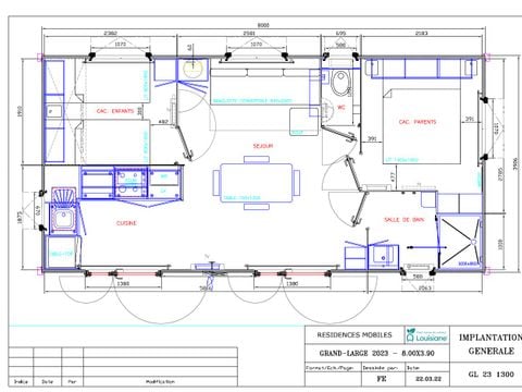 MOBILHOME 4 personnes - Premium 30 m² - 2 chambres (draps + serviettes inclus) - terrasse semi couverte -