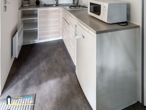 MOBILHOME 2 personnes - Mobil-home Confort 18,60 m² (1 chambre) + terrasse bois semi-couverte