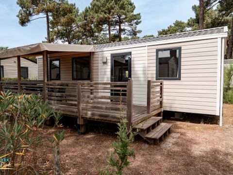 MOBILHOME 4 personnes - Mobil-home Premium 32m² (2 chambres - 2 sdb) + Lave Vaisselle + terrasse semi-couverte 15m²