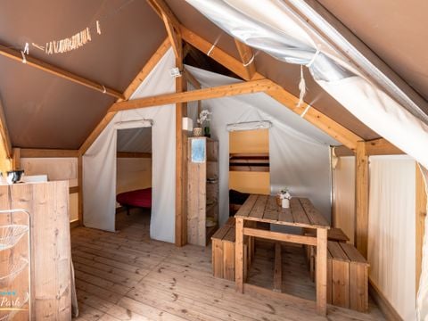 LODGE 4 personnes - Tente Écolodge Confort 17m² (2 chambres) - sans sanitaires
