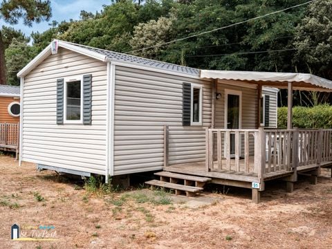 MOBILHOME 4 personnes - Mobil-home Confort 27.5m² (2 chambres) + terrasse bois semi-couverte 11m²