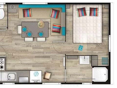 MOBILHOME 6 personnes - CONFORT PLUS 31m²