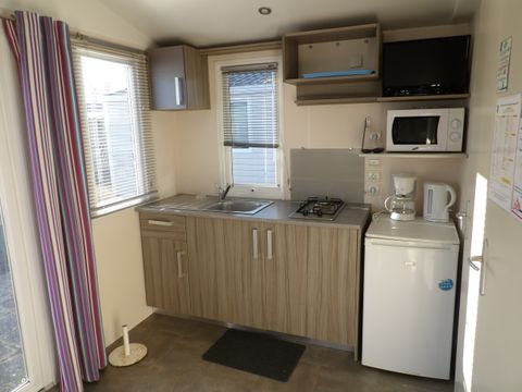 MOBILHOME 2 personnes - duo terrasse coté étang