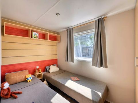 Mobilhome 4/6 personnes - Confort - 3 Pièces - Côté Camping - TV