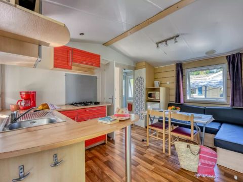 Mobilhome 4/6 personnes - Confort - 3 Pièces - Côté Camping - TV