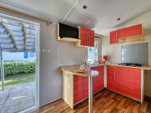 Mobilhome 4/6 personnes - Confort - 3 Pièces - Côté Camping - TV