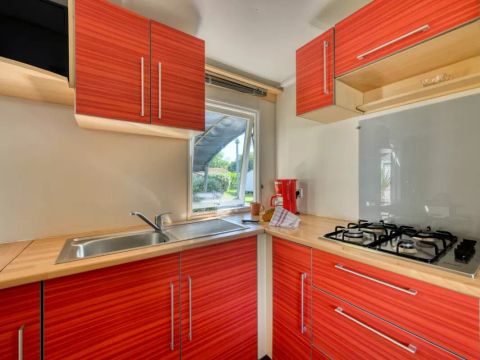 Mobilhome 4/6 personnes - Confort - 3 Pièces - Côté Camping - TV
