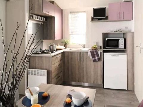 Mobilhome 4/6 personnes - Confort - 3 Pièces - Côté Camping - TV